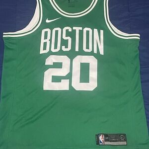 Nike Boston Green Jersey with White Accents